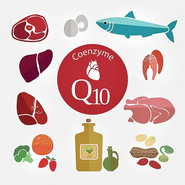 Illustration Coenzym Q10 Illustration Coenzym Q10