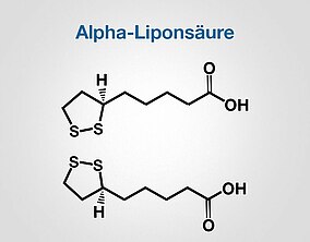 Strukturformel von Alpha-Liponsäure