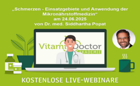 Schmerzen - Einsatzgebiete und Anwendung der  Mikronährstoffmedizin - Dr. med. Siddhartha Popat