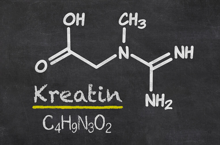 Die chemische Formel für Kreatin Die chemische Formel für Kreatin