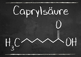 Chemische Formel für Caprylsäure