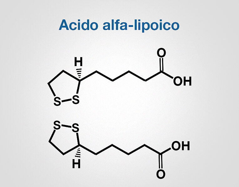Formula chimica dell'acido alfa-lipoico Formula chimica dell'acido alfa-lipoico