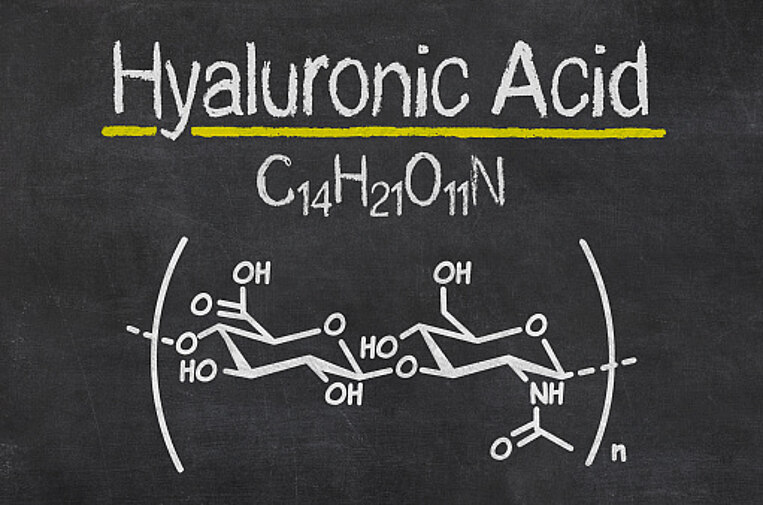 Chemical and structural formula of hyaluronic acid Chemical and structural formula of hyaluronic acid