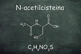 Formula chimica dell’N-acetilcisteina