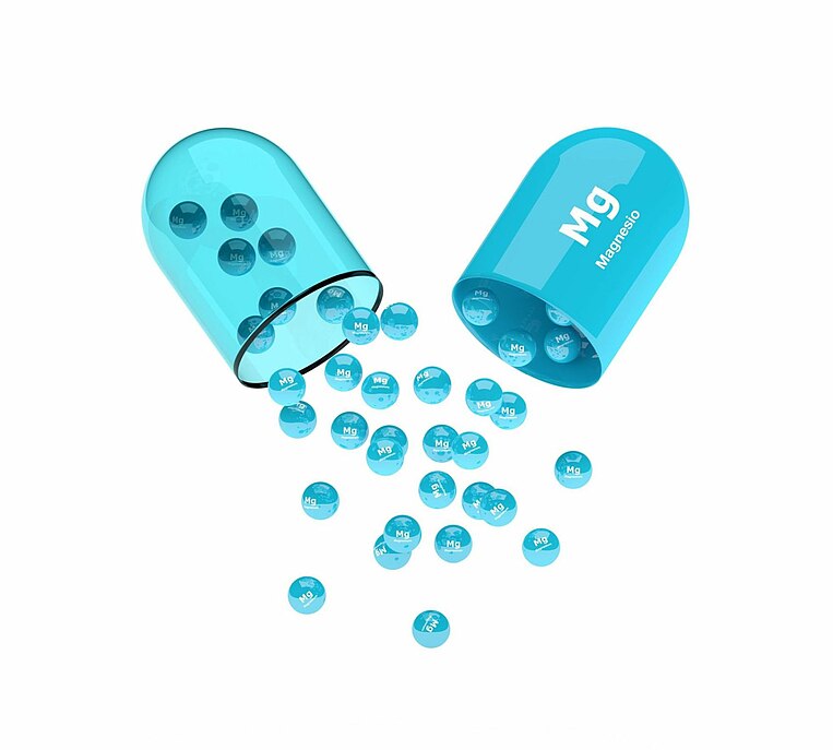 Immagine di una capsula di magnesio Immagine di una capsula di magnesio