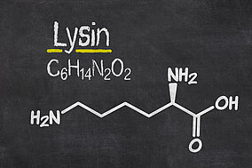 Die chemische Formel für Lysin