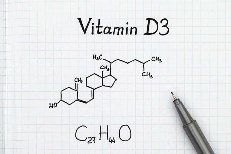 Die chemische Formel für das Vitamin-D Die chemische Formel für das Vitamin-D