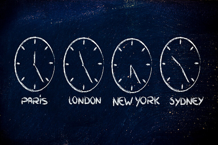 Uhren aus verschiedenen Zeitzonen Uhren aus verschiedenen Zeitzonen