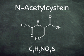 Chemische Formel von N-Acetylcystein