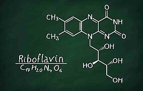 Chemische Formel und Struktur von Riboflavin