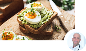 Eier auf einem Brot Eier auf einem Brot